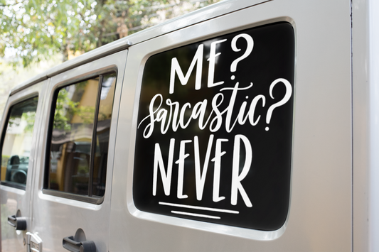 Me Sarcastic Never Sarcastic Sticker