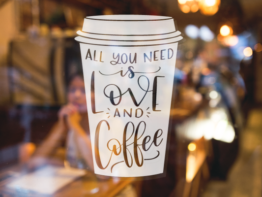 All You Need Is Love And Coffee Sticker