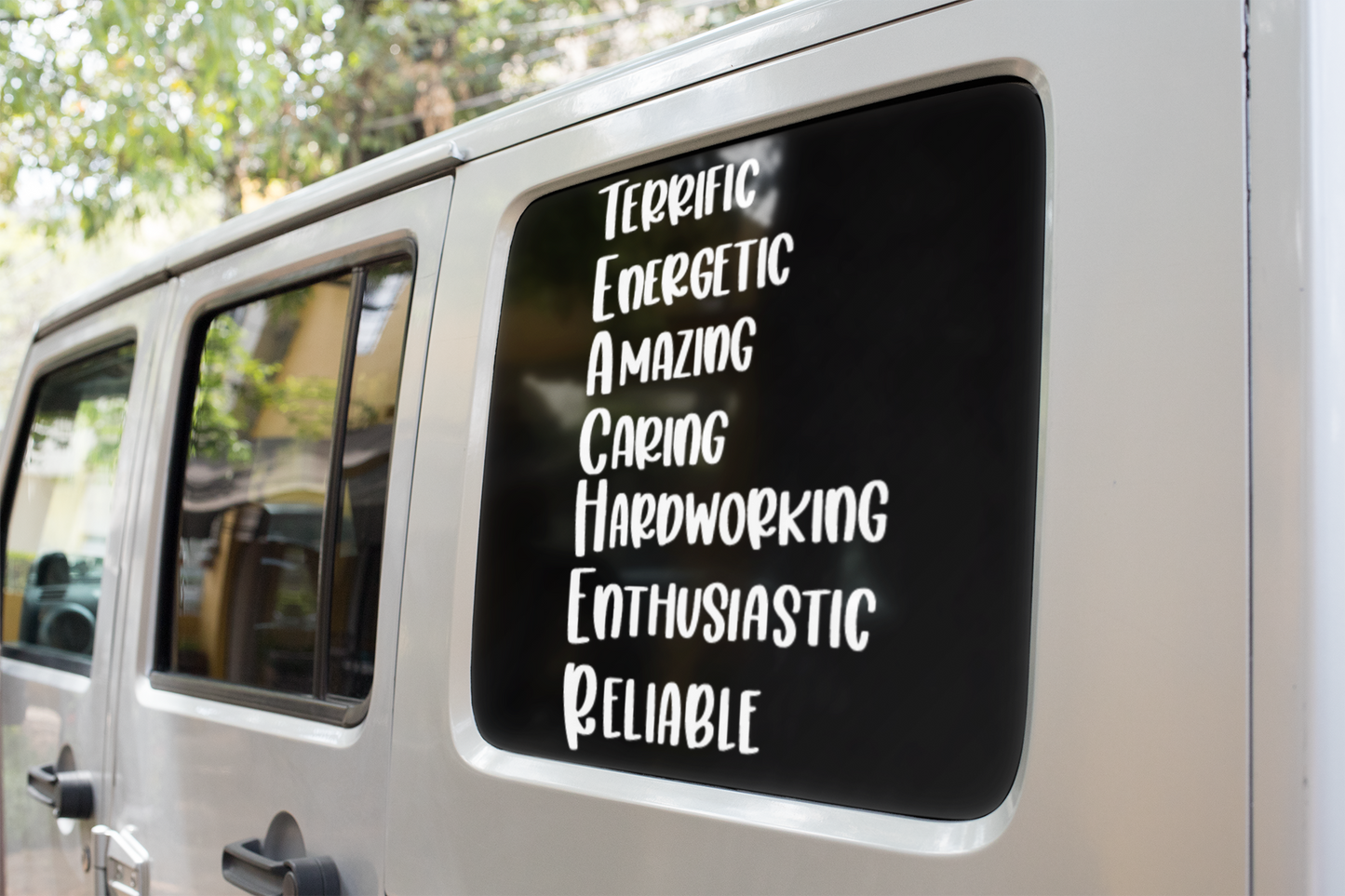 Teacher Adjectives Teacher Sticker