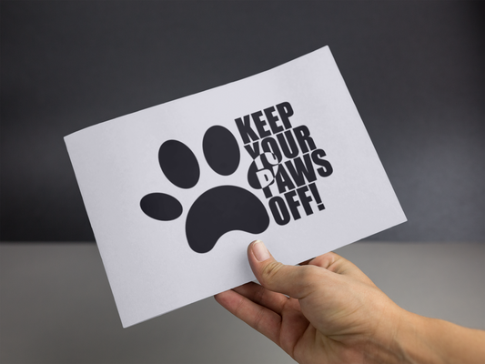 Keep Your Paws Off Sticker