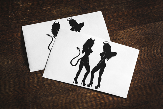 Sexy Angel Sexy Devil Sticker