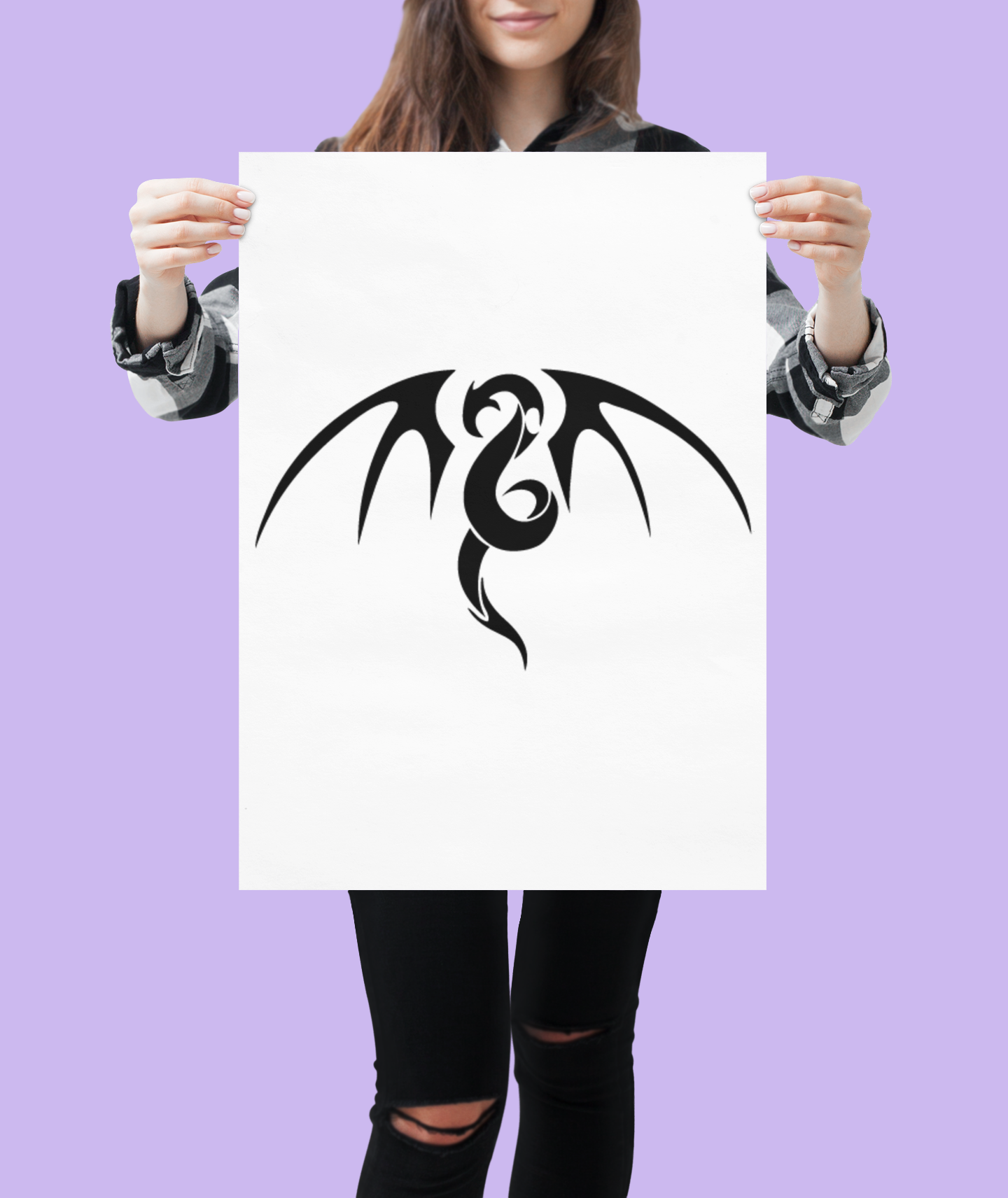 Tribal Dragon Sticker