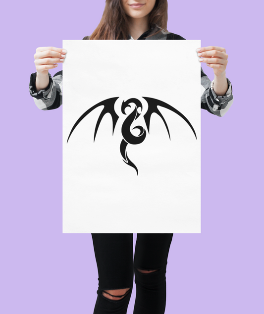 Tribal Dragon Sticker