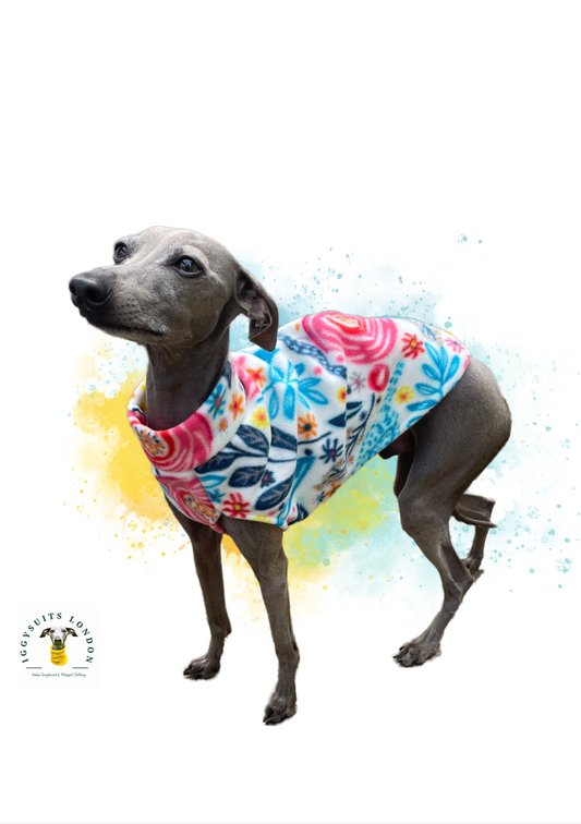 Fleece Vest - Peony Garden