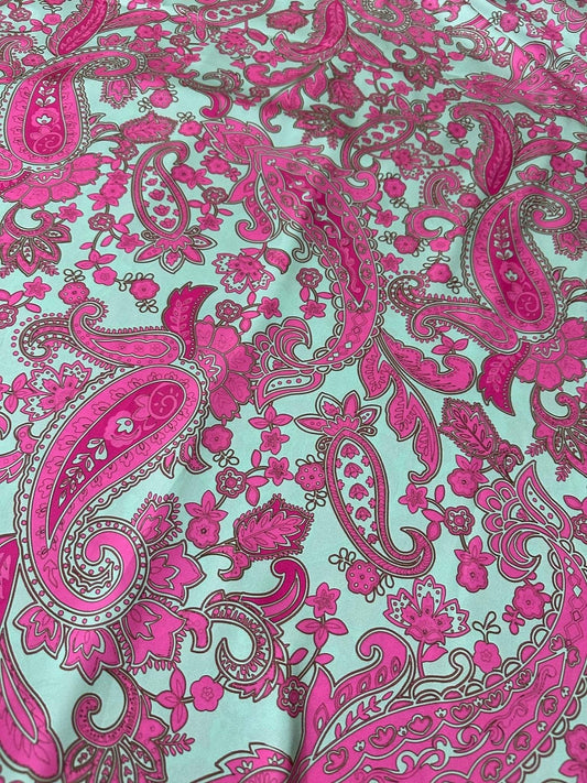 Paisley Pattern Fabric – Custom Printed Fabric, Choose Material by Metre