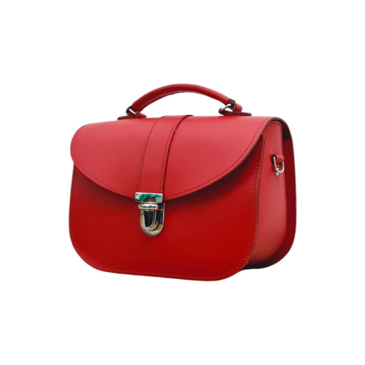 Olympia Handmade Leather Bag - Pillar Box Red