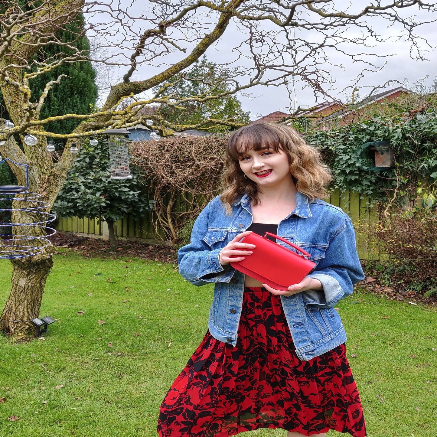 Aura Handmade Leather Bag - Navy Blue