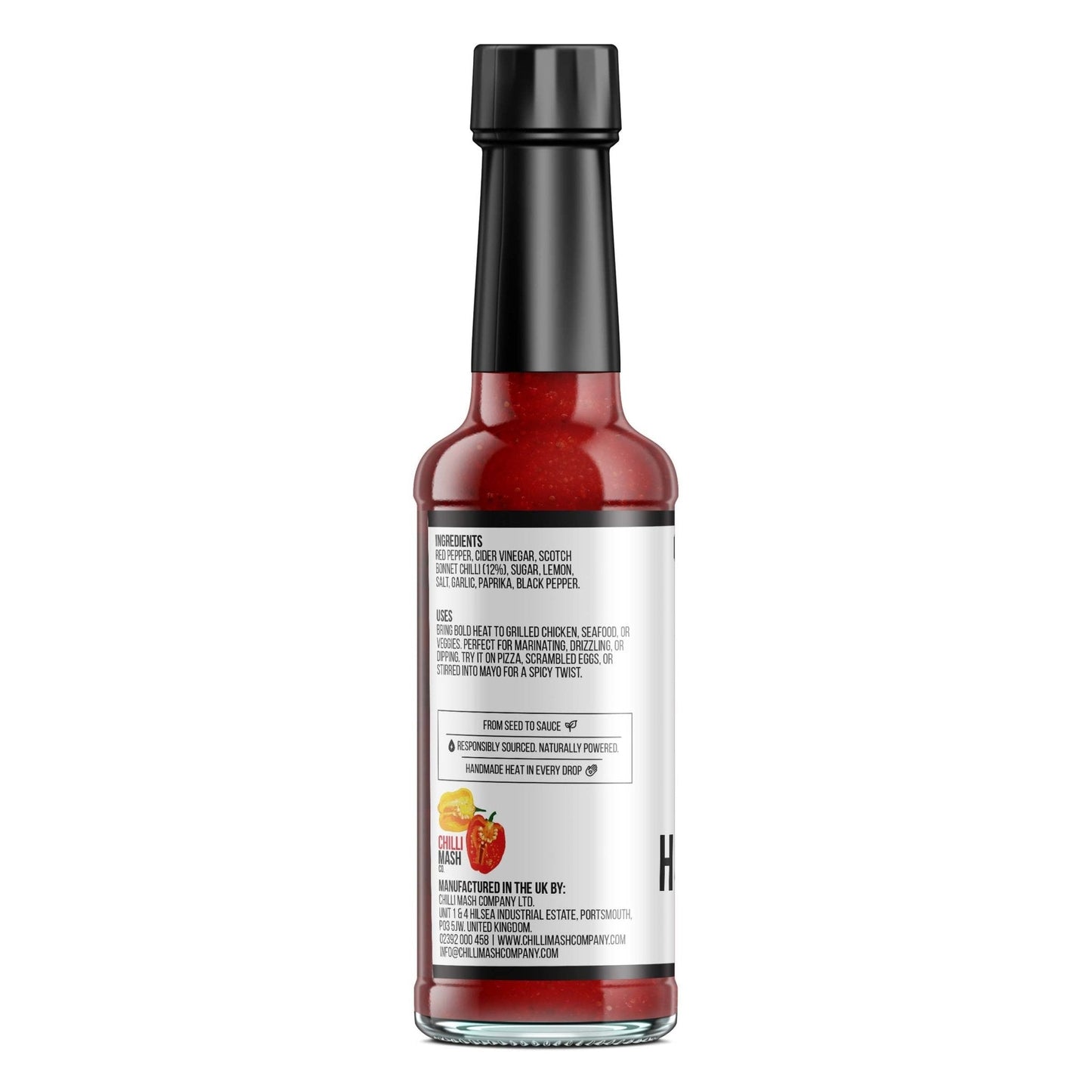 Piri Piri Style Hot Sauce | 150ml | Chilli Mash Co. | Scotch Bonnet