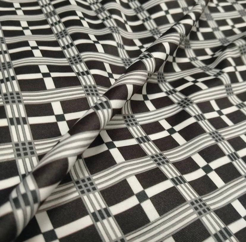 Stretch Plaid Fabric