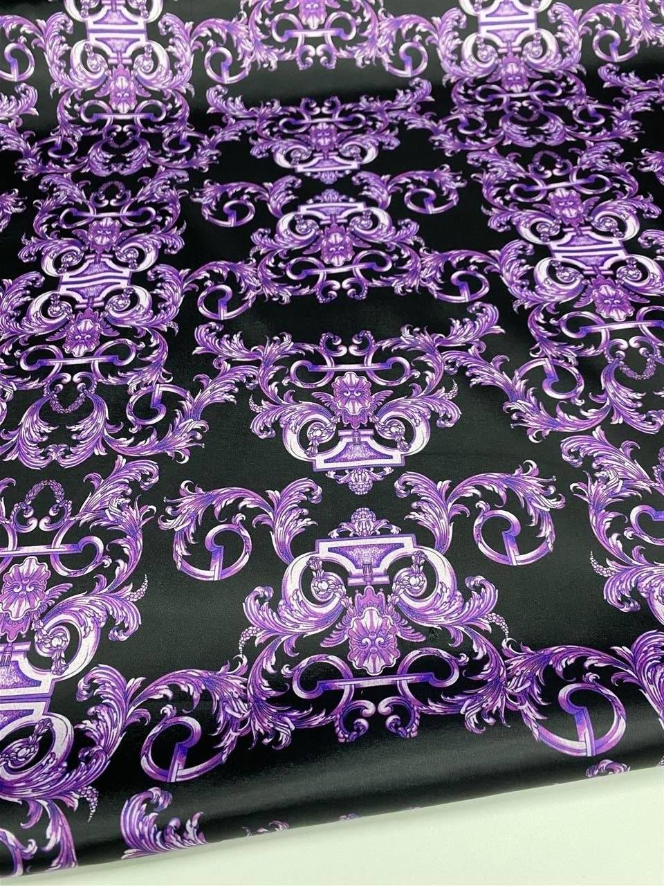 Purple Baroque Fabric – Fabric by Metre, Multiple Options for Sewing & Dressmaking