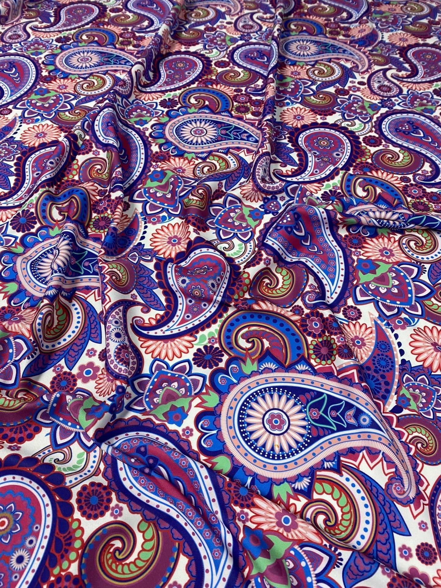 Purple Paisley Fabric