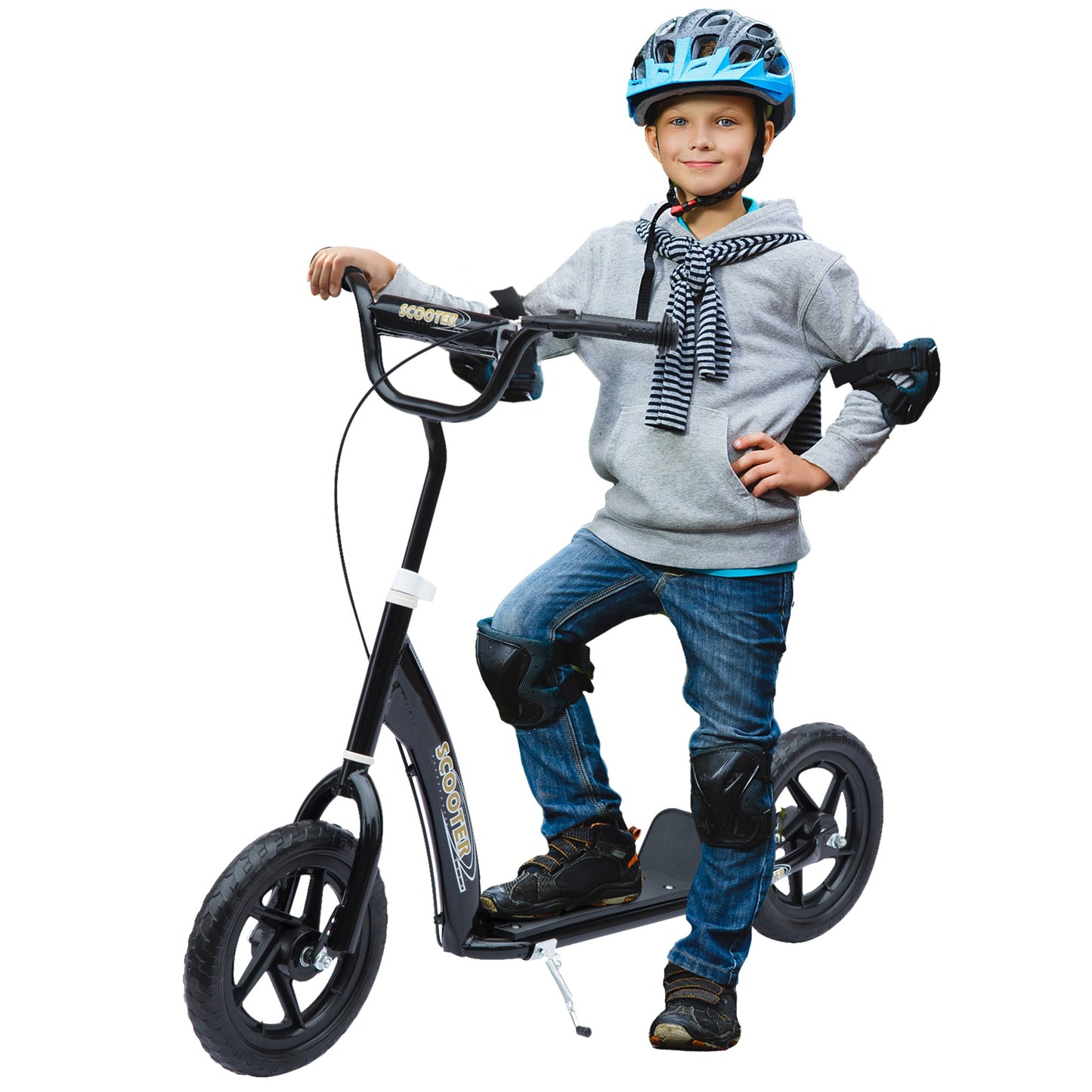 Teen Push Scooter Kids Children Stunt Scooter Bike Bicycle Ride On 12" EVA Tyres