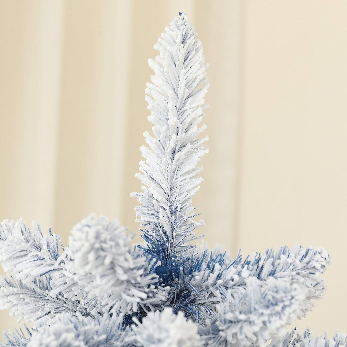 6ft Christmas Tree Artificial - White Frosted Green 700 Tips