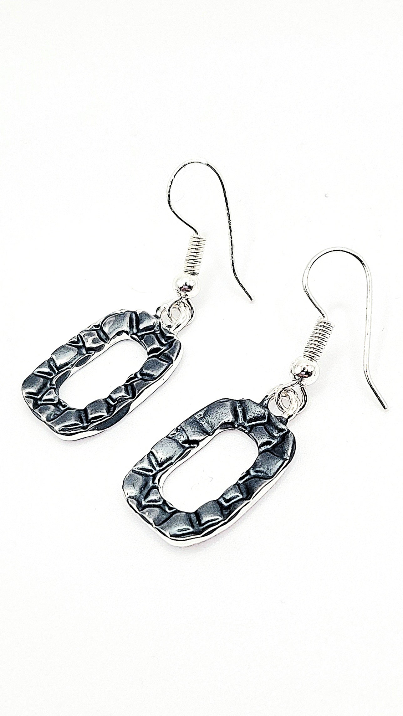 Abstract Square Necklace & Earrings Set