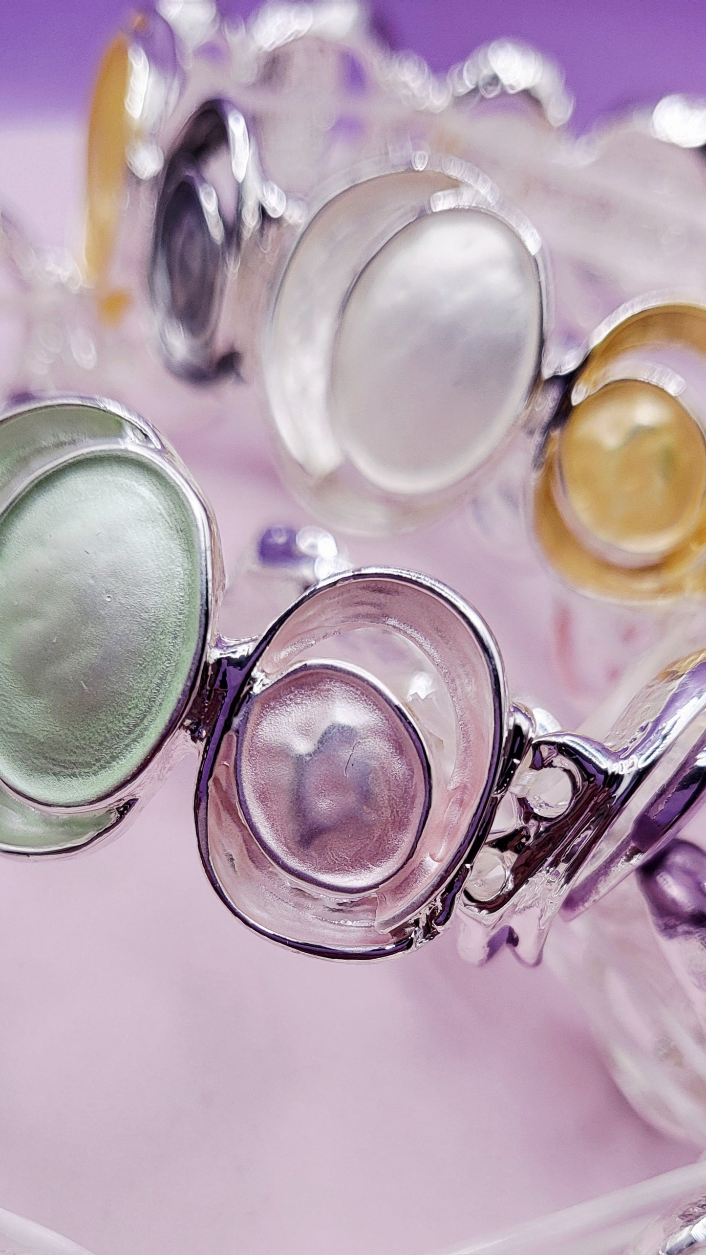 Abstract Oval Bracelet