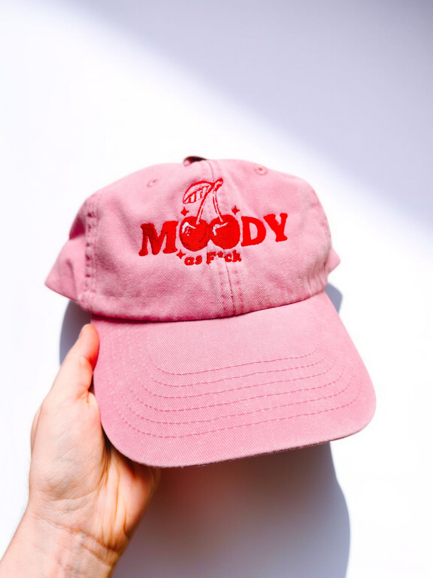 Moody As F*ck embroidered baseball cap