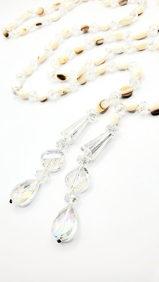 Resin Boho Long Beaded Open Necklace