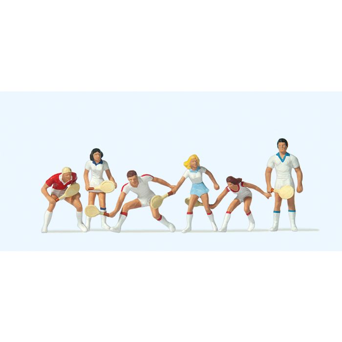Tennis Players (6) Terrarium Figures Set 10078