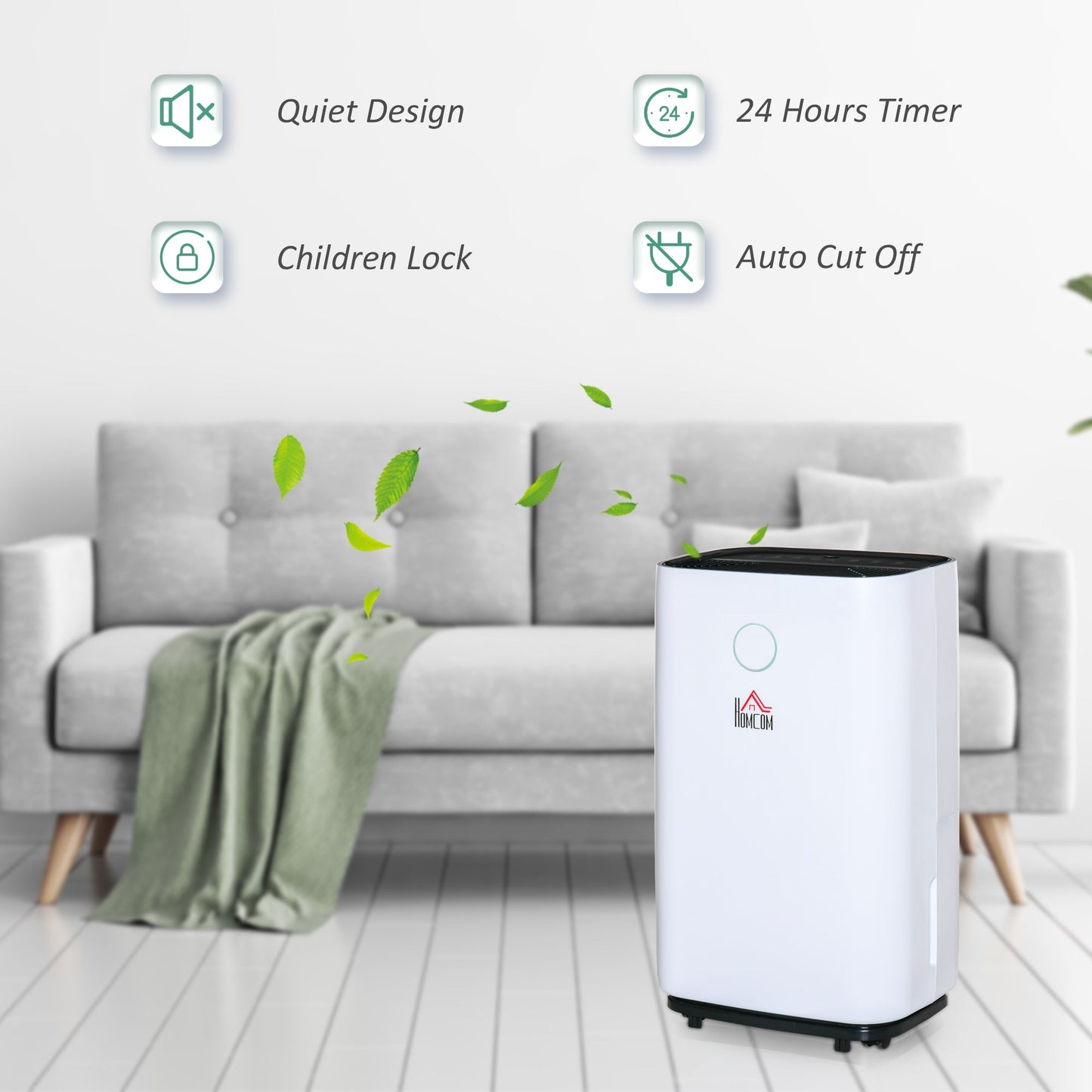 16L/Day 4L Portable Quiet Dehumidifier Home Laundry