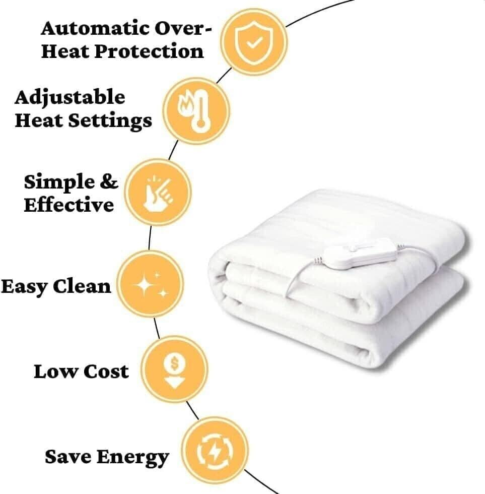 135cm Electric Blanket Under Sheet Heater