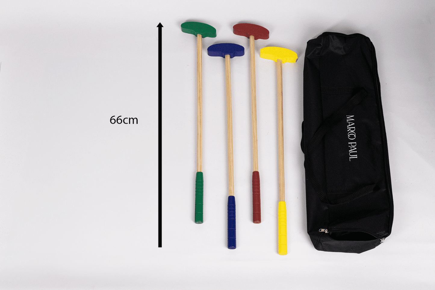 Kid's Toy Wooden Golf Set With Clubs, Balls and Ramps