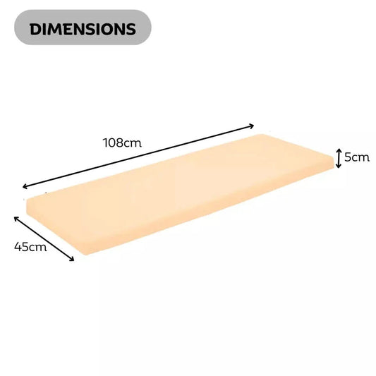 Cream Outdoor Waterproof Bench Cover