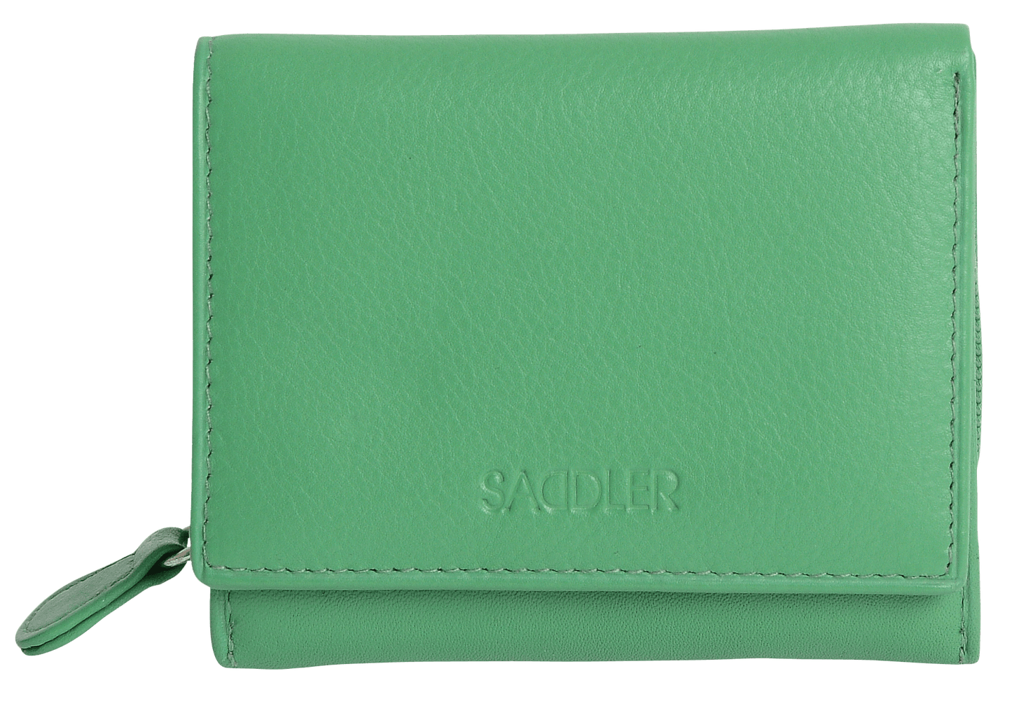 SADDLER CARLA Handmade Leather Compact Trifold Purse – RFID Protected | 5 Card Slots, ID Window & Zipped Coin Pocket | Gift Boxed