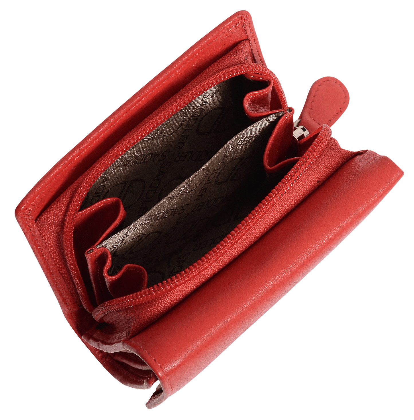 SADDLER CARLA Handmade Leather Compact Trifold Purse – RFID Protected | 5 Card Slots, ID Window & Zipped Coin Pocket | Gift Boxed