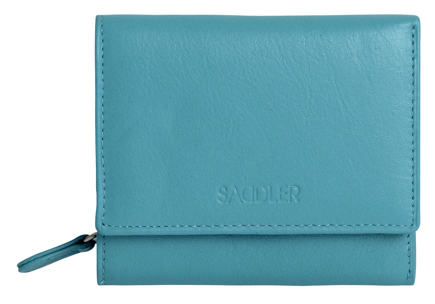 SADDLER CARLA Handmade Leather Compact Trifold Purse – RFID Protected | 5 Card Slots, ID Window & Zipped Coin Pocket | Gift Boxed