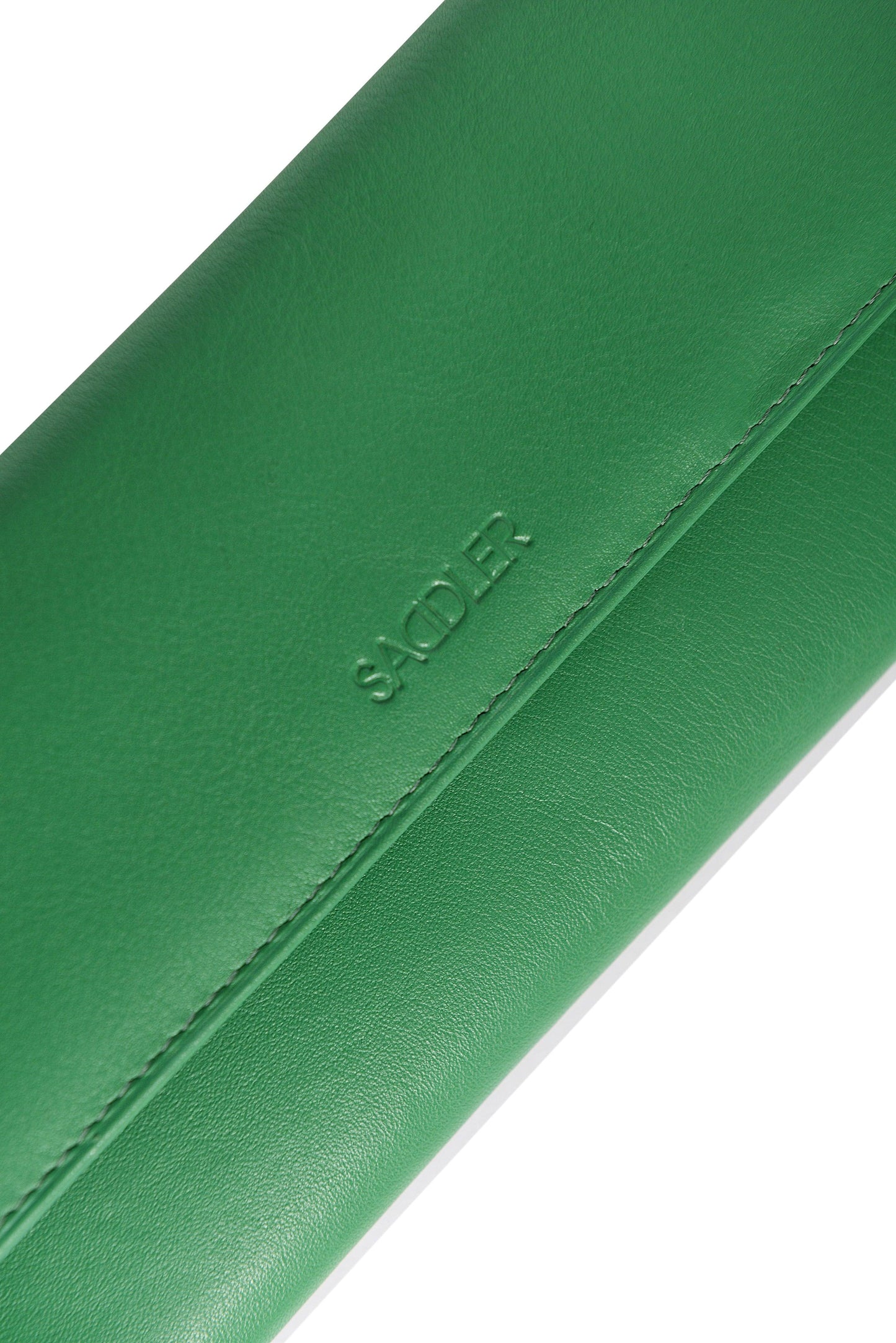 SADDLER CLAIRE Long Leather Trifold Purse - 18 Card Slots, Dual Zip Pockets, and Note Sections - RFID Protected