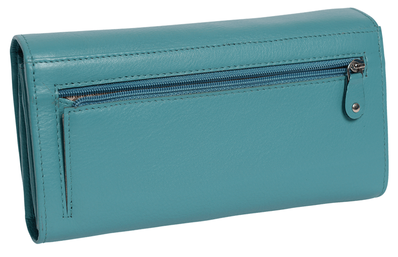Large Leather Multi-Section Purse "Grace" – Handmade by Saddler | RFID Protected & Gift Boxed