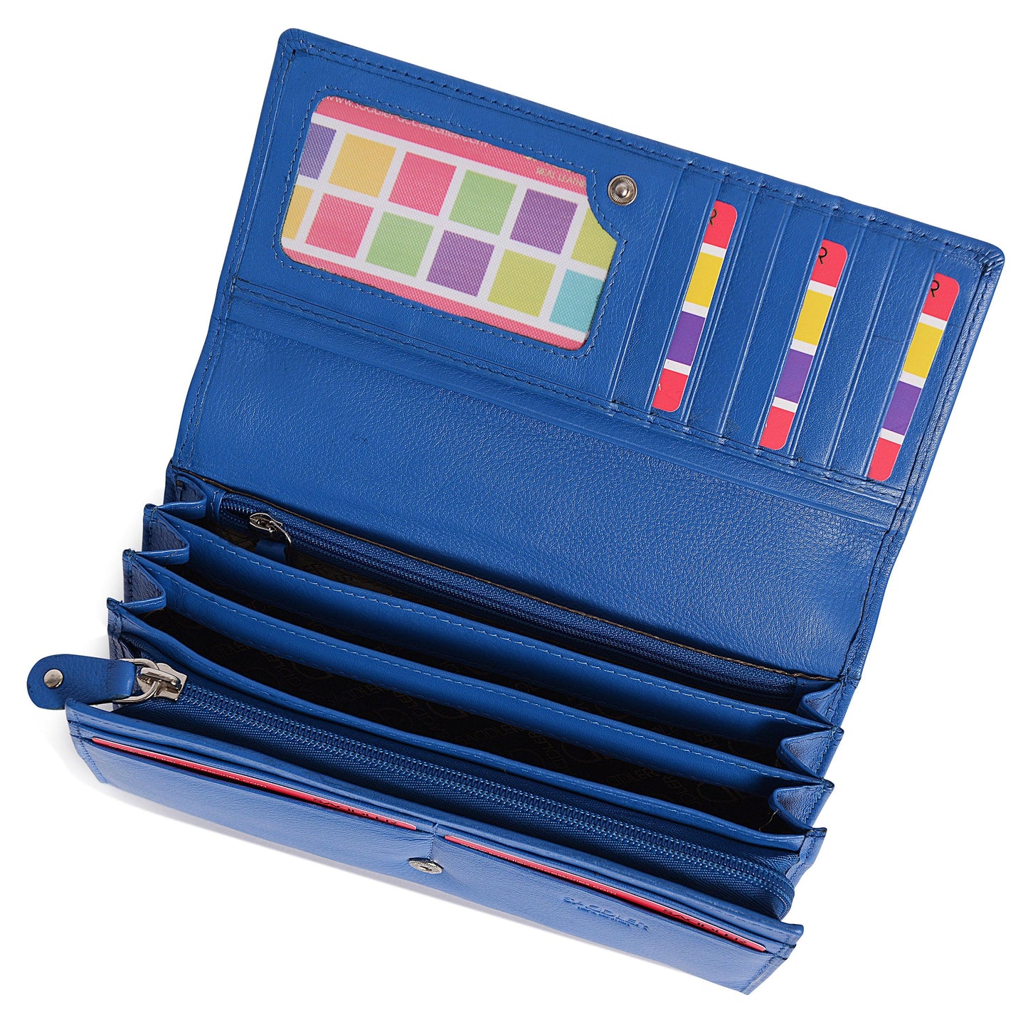 Large Leather Multi-Section Purse "Grace" – Handmade by Saddler | RFID Protected & Gift Boxed