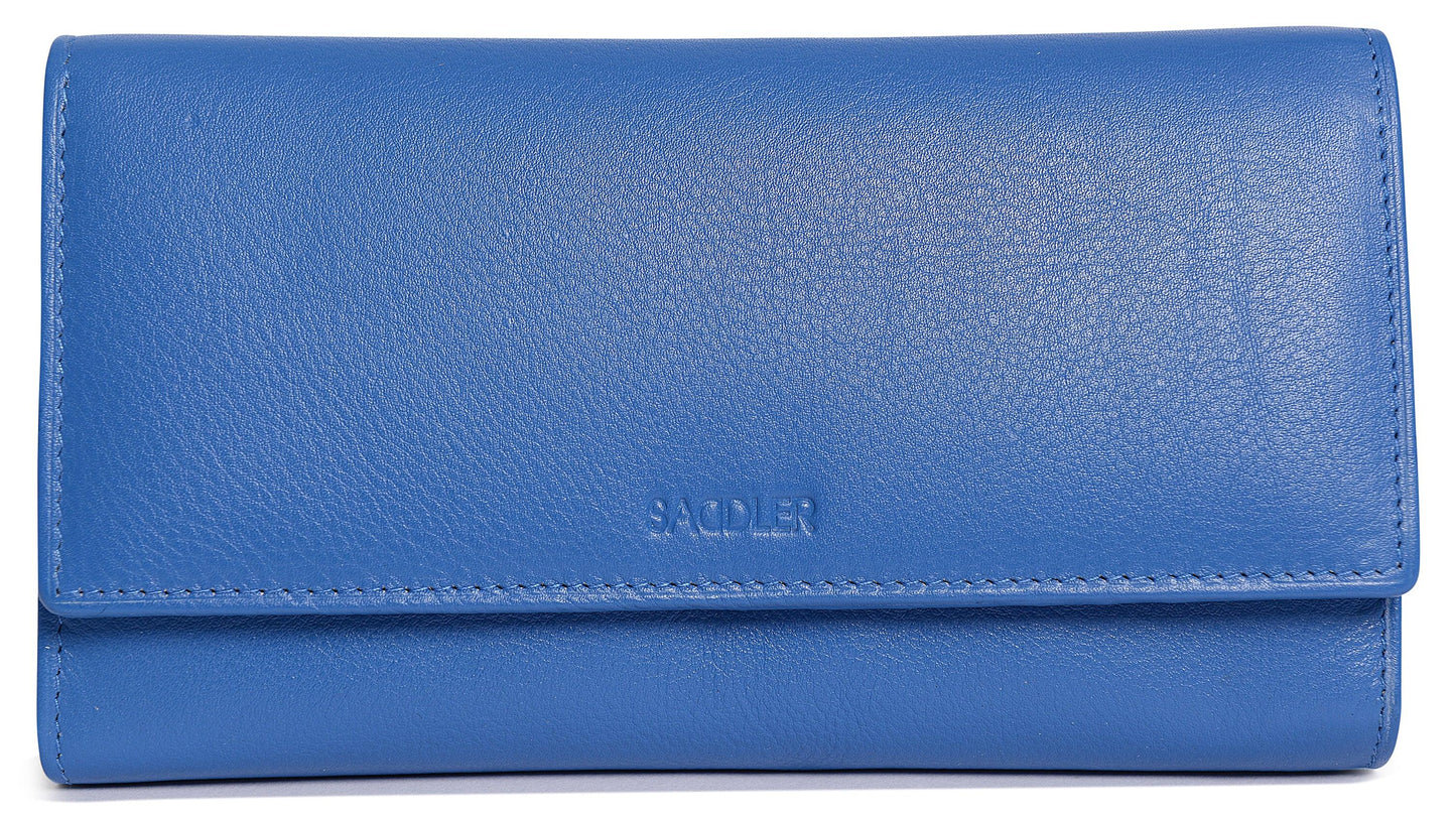 Large Leather Multi-Section Purse "Grace" – Handmade by Saddler | RFID Protected & Gift Boxed