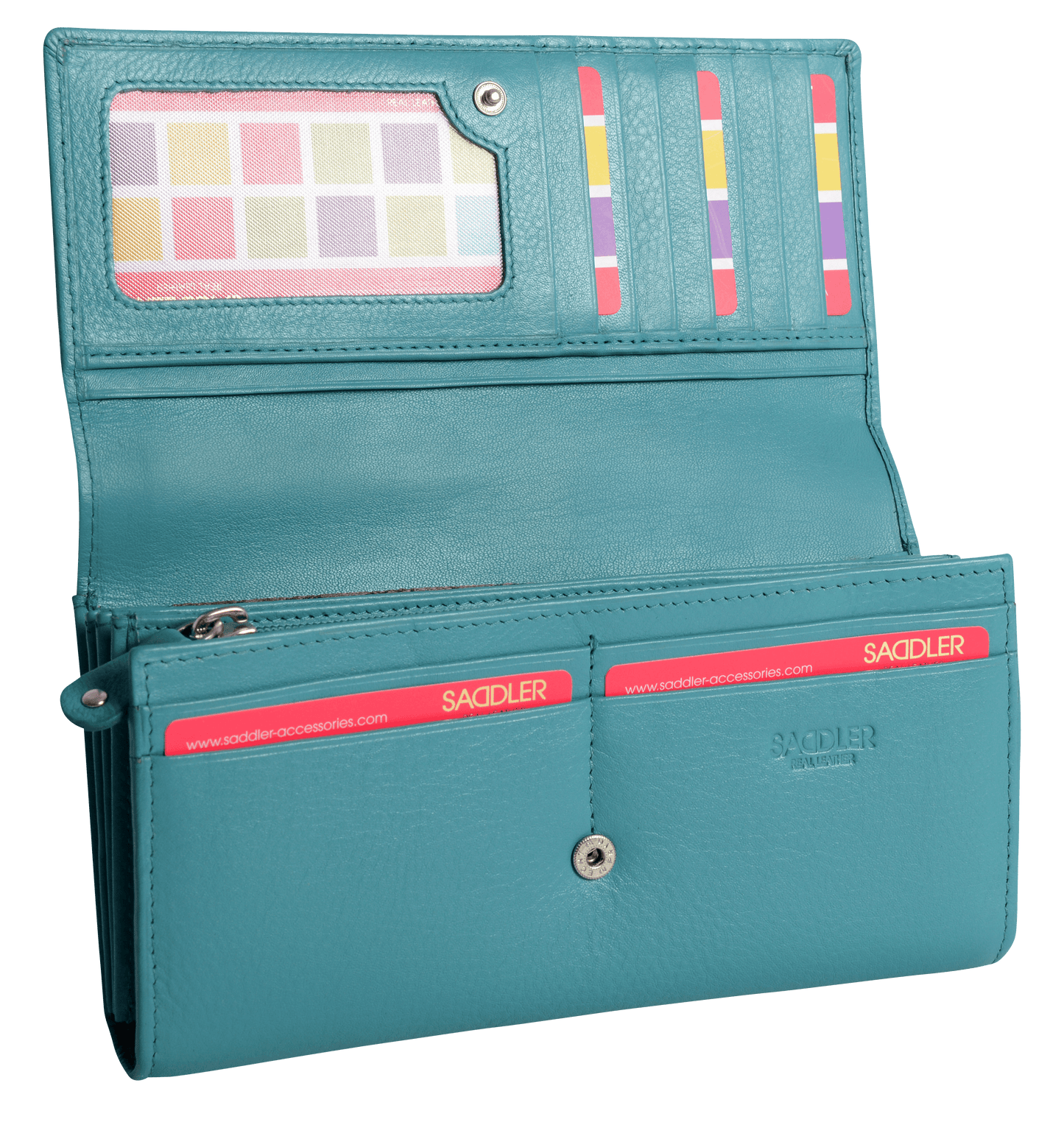 Large Leather Multi-Section Purse "Grace" – Handmade by Saddler | RFID Protected & Gift Boxed