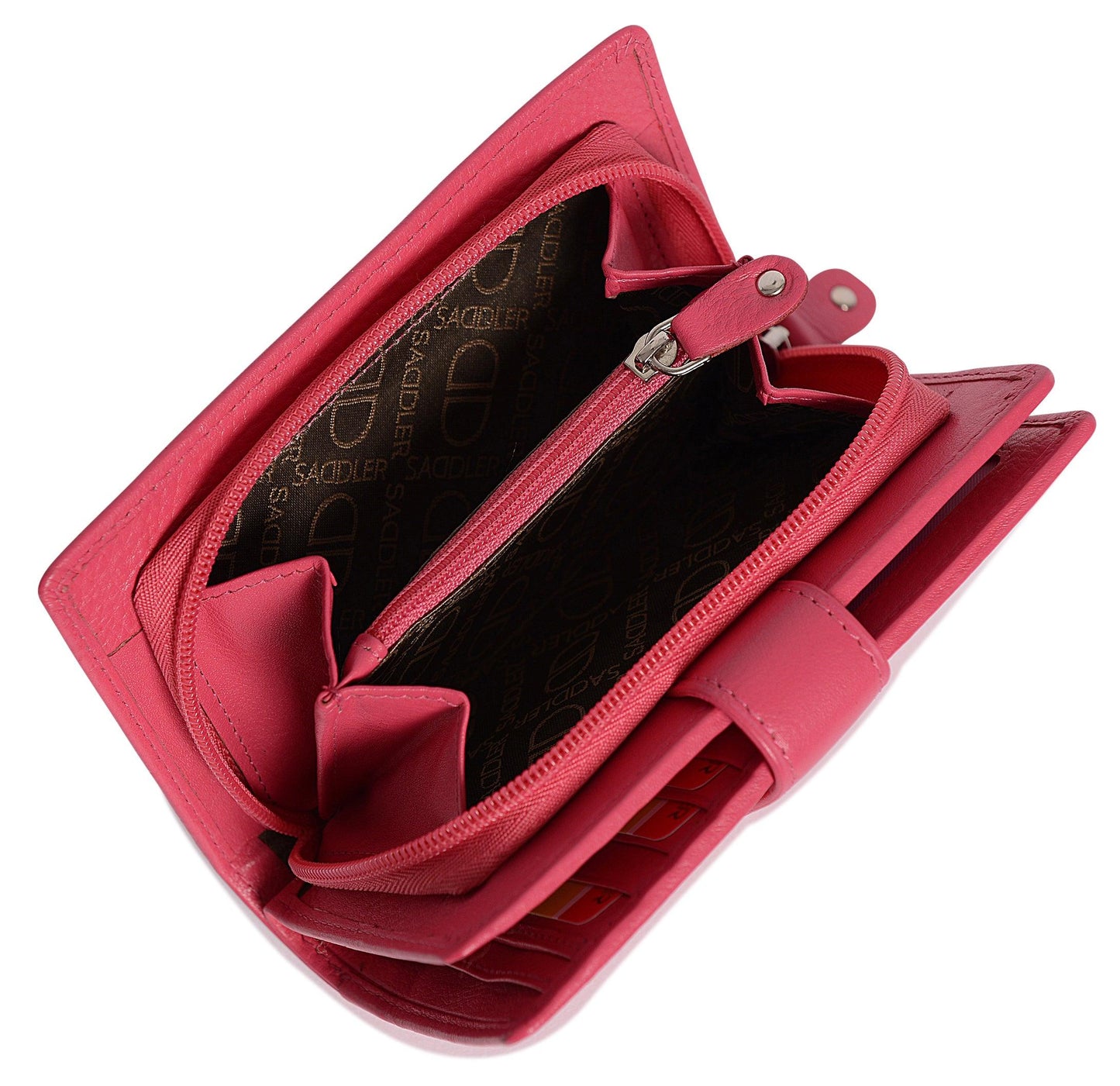 Mid-Size Leather Purse Wallet  "Holly" – Handmade by Saddler | RFID Protected & Gift Boxed