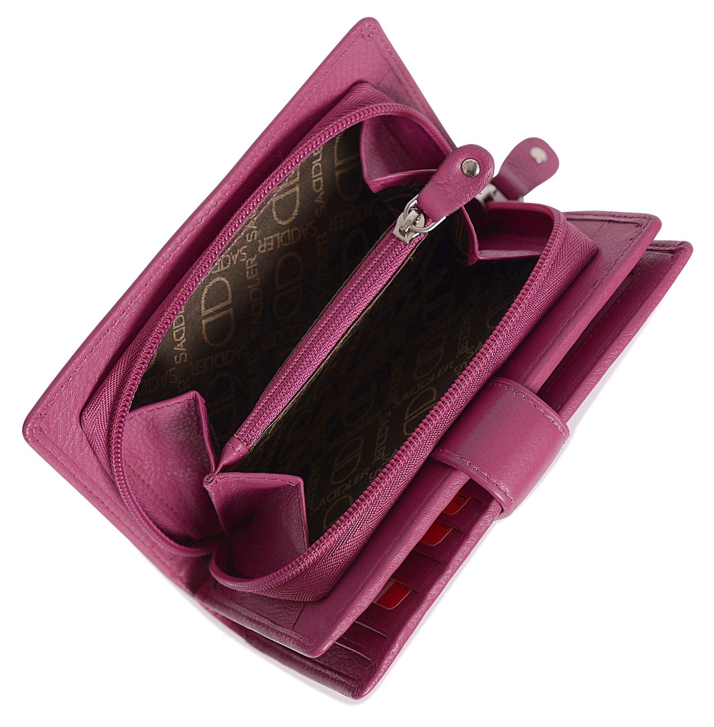 Mid-Size Leather Purse Wallet  "Holly" – Handmade by Saddler | RFID Protected & Gift Boxed