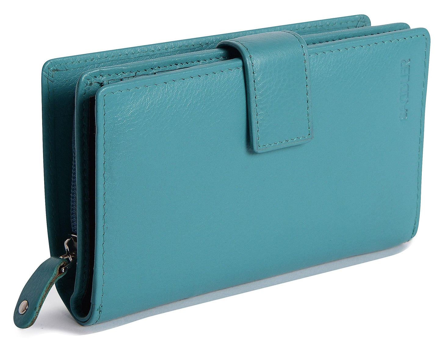Mid-Size Leather Purse Wallet  "Holly" – Handmade by Saddler | RFID Protected & Gift Boxed