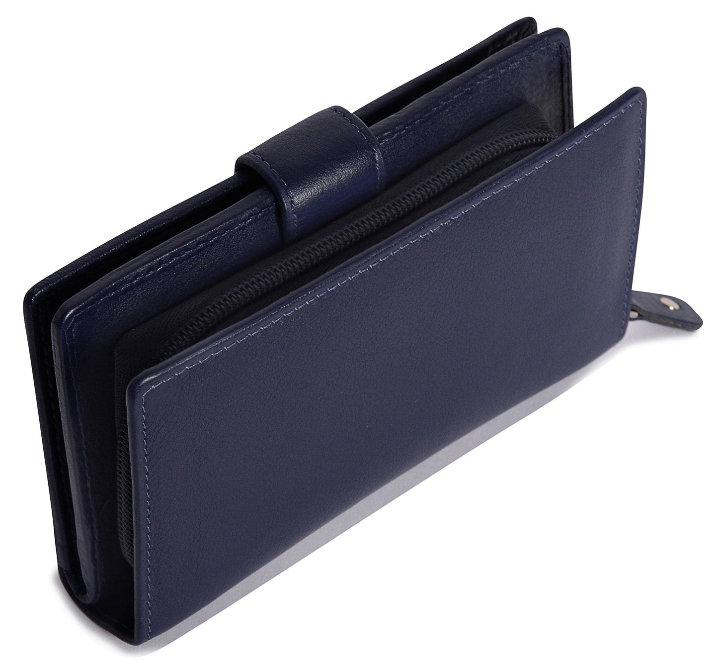 Mid-Size Leather Purse Wallet  "Holly" – Handmade by Saddler | RFID Protected & Gift Boxed