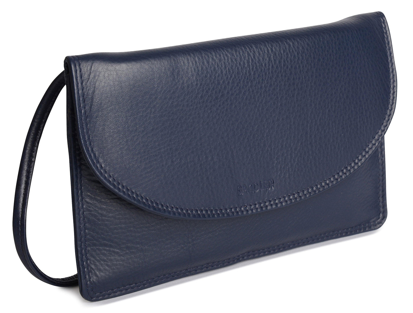 SADDLER ISABELLE Leather Slimline Crossbody Bag - Adjustable Strap, Multiple Pockets, Magnetic Closure - RFID Protected