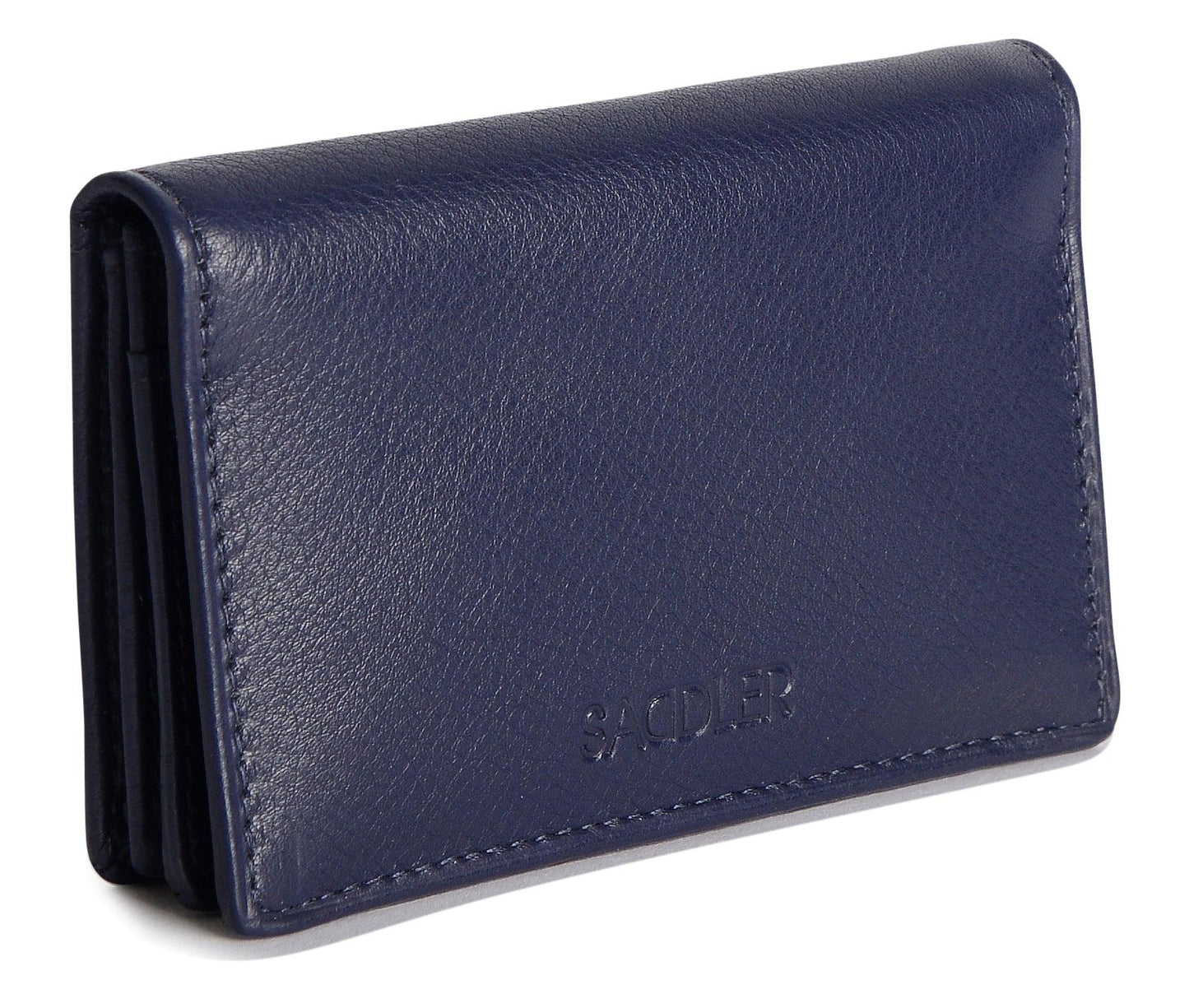 SADDLER JESSICA Leather Credit Card Holder with RFID Protection - 2 Sections and ID Window