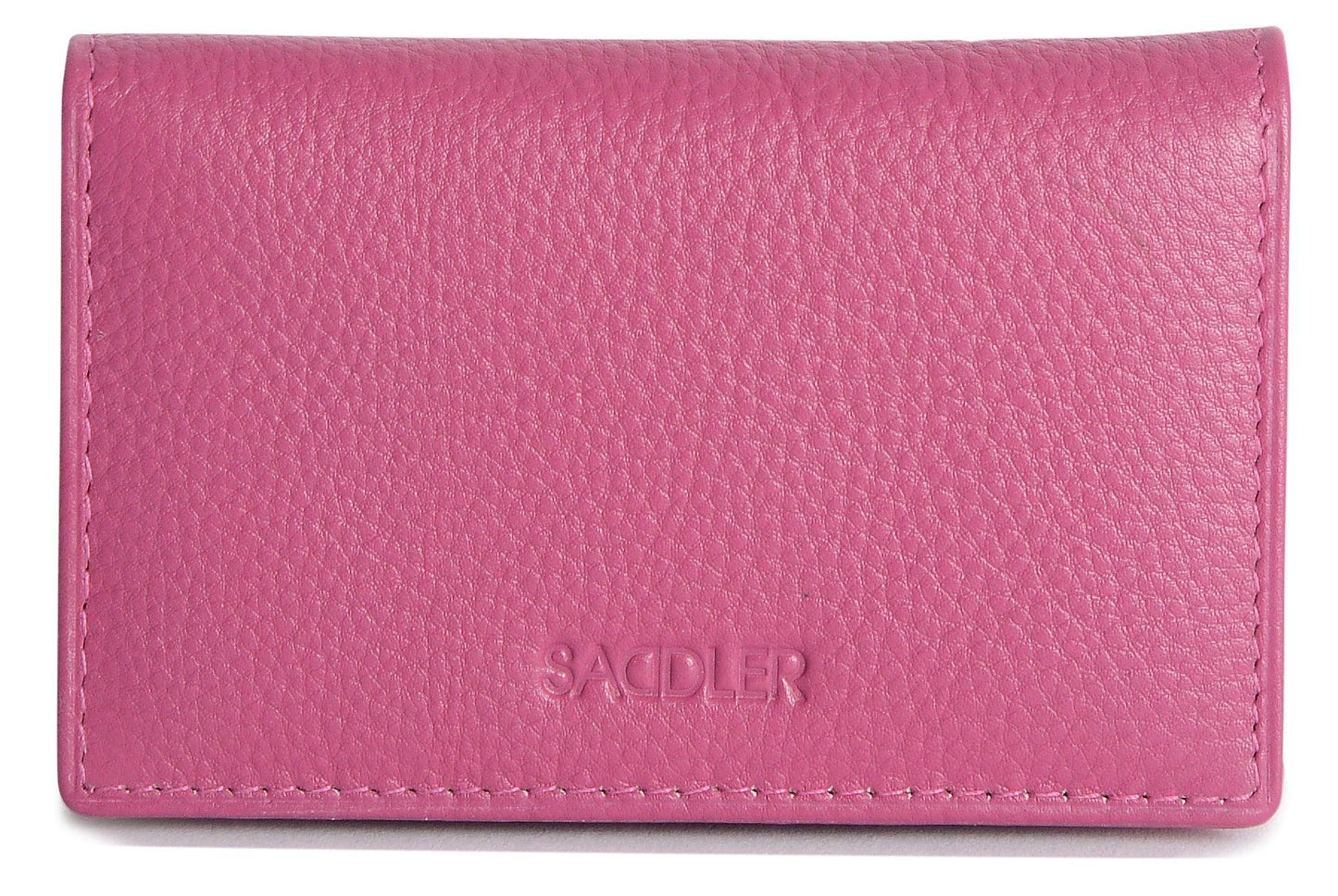 SADDLER JESSICA Leather Credit Card Holder with RFID Protection - 2 Sections and ID Window