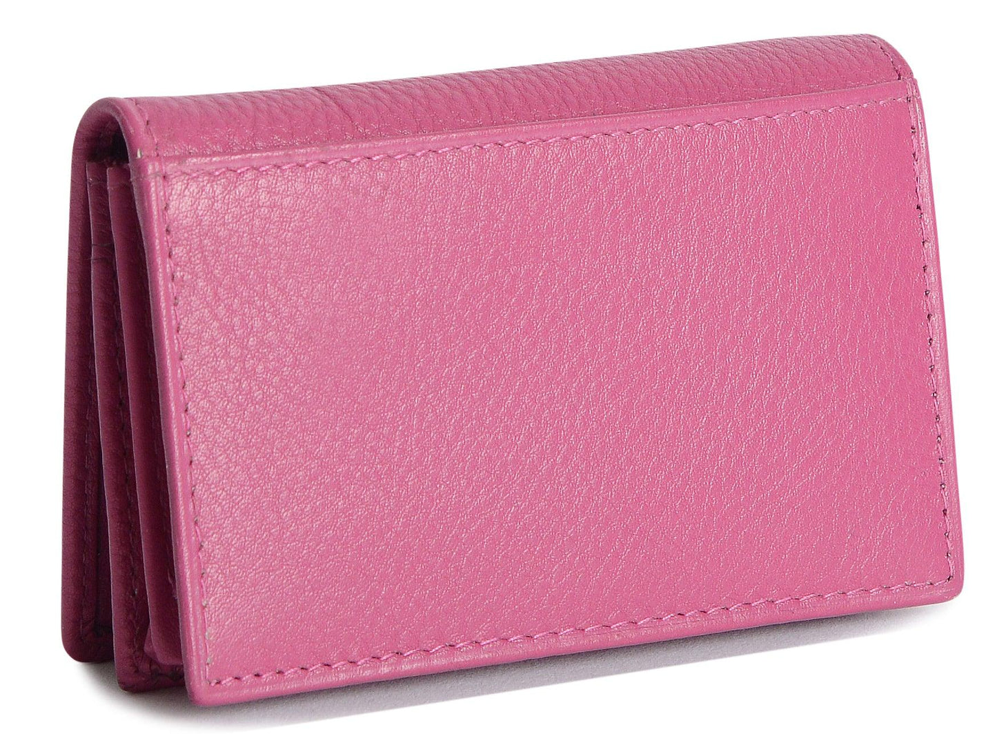 SADDLER JESSICA Leather Credit Card Holder with RFID Protection - 2 Sections and ID Window