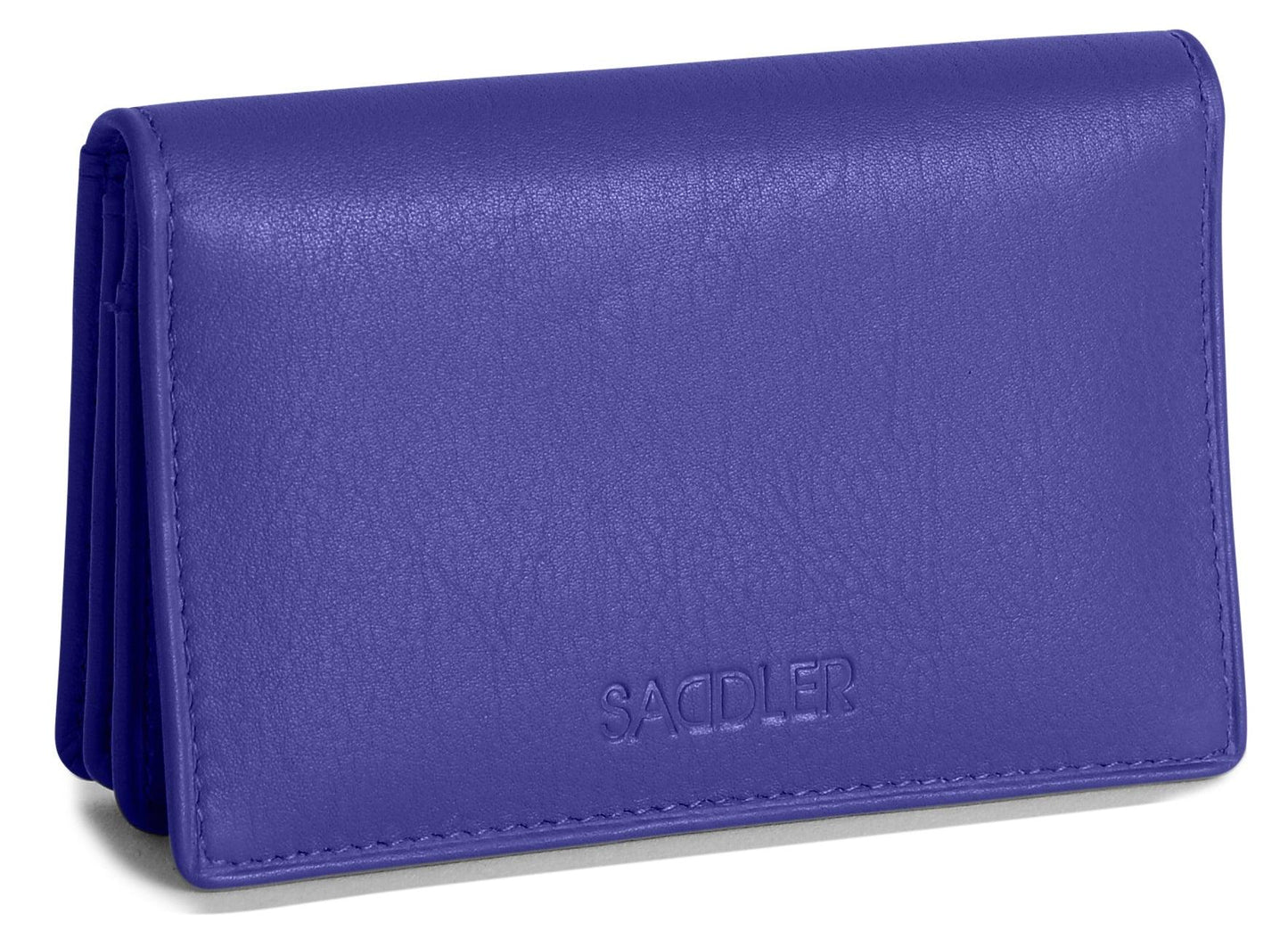 SADDLER JESSICA Leather Credit Card Holder with RFID Protection - 2 Sections and ID Window