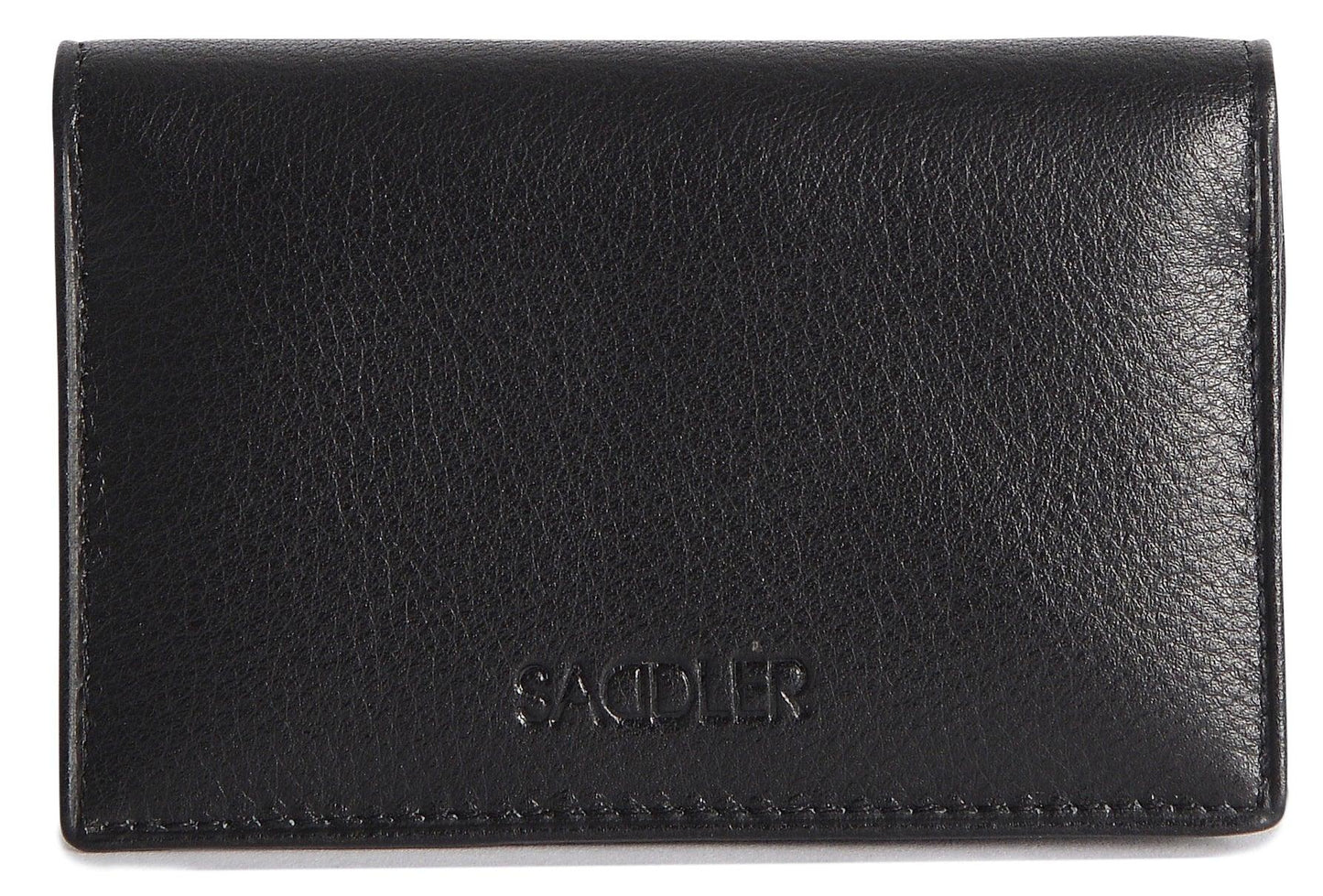 SADDLER JESSICA Leather Credit Card Holder with RFID Protection - 2 Sections and ID Window