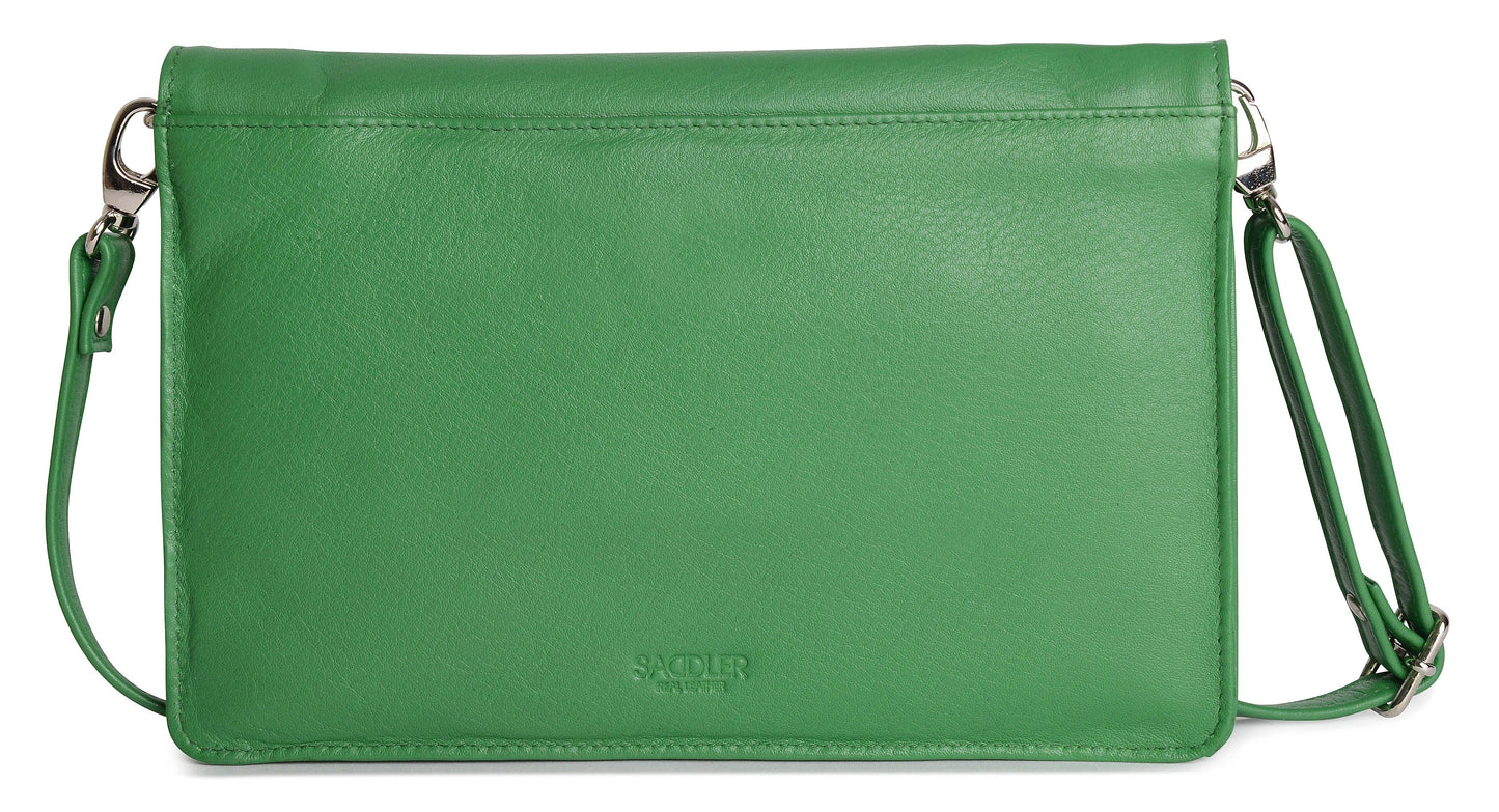 SADDLER Olivia 3-Section Leather Crossbody Bag & Clutch – Compact & Stylish - Gift Boxed