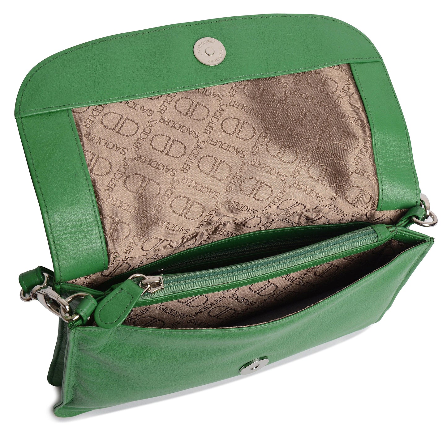 SADDLER Olivia 3-Section Leather Crossbody Bag & Clutch – Compact & Stylish - Gift Boxed