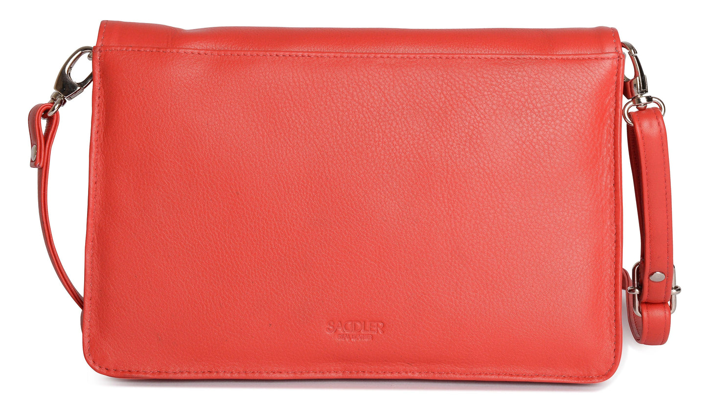 SADDLER Olivia 3-Section Leather Crossbody Bag & Clutch – Compact & Stylish - Gift Boxed