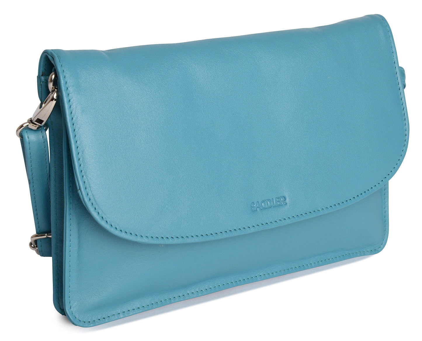 SADDLER Olivia 3-Section Leather Crossbody Bag & Clutch – Compact & Stylish - Gift Boxed