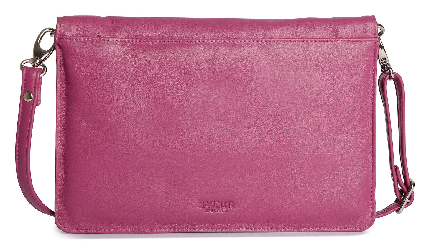 SADDLER Olivia 3-Section Leather Crossbody Bag & Clutch – Compact & Stylish - Gift Boxed