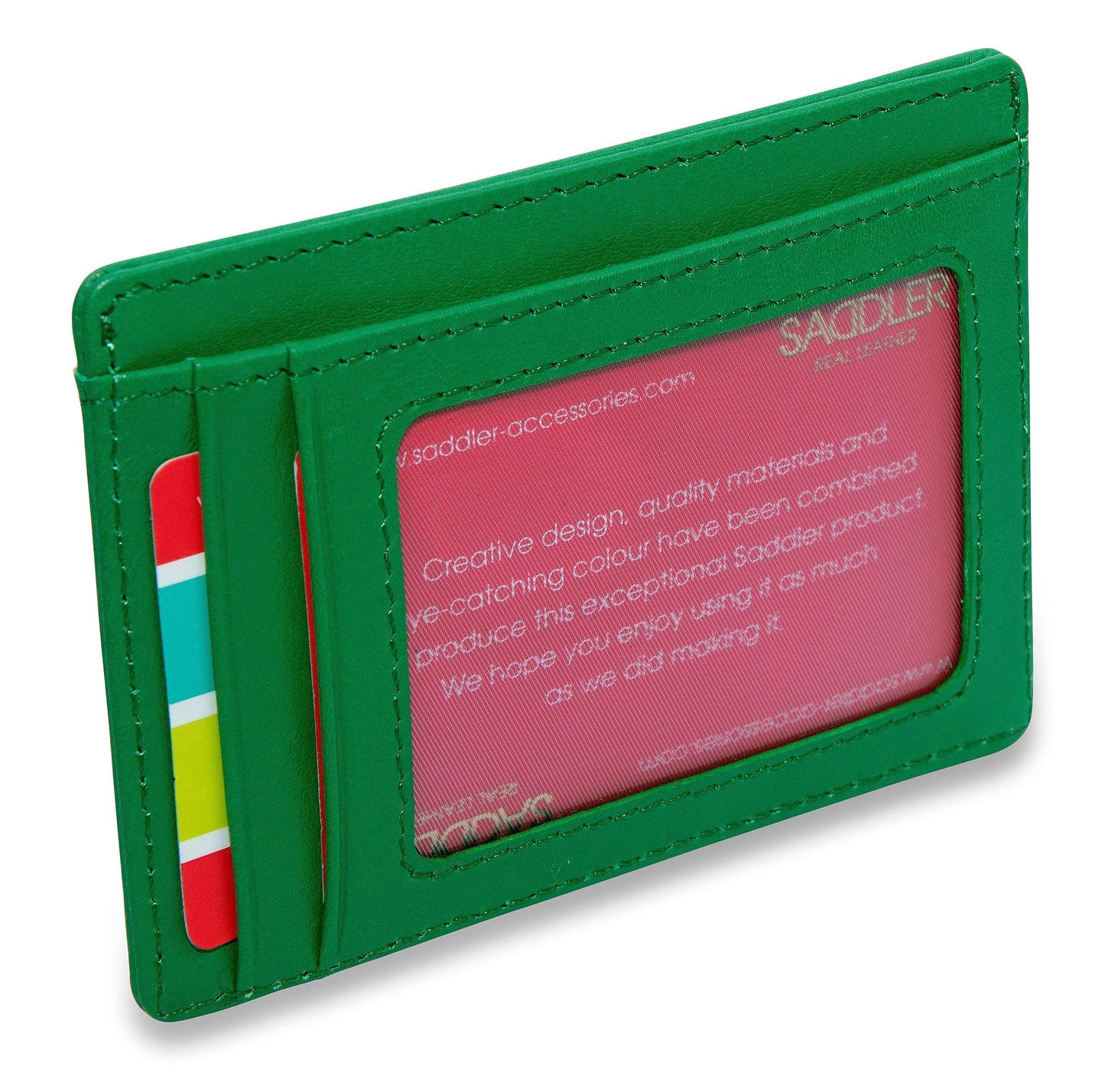 Slim Leather Card Holder "Stella" – Handmade by Saddler |Gift Boxed